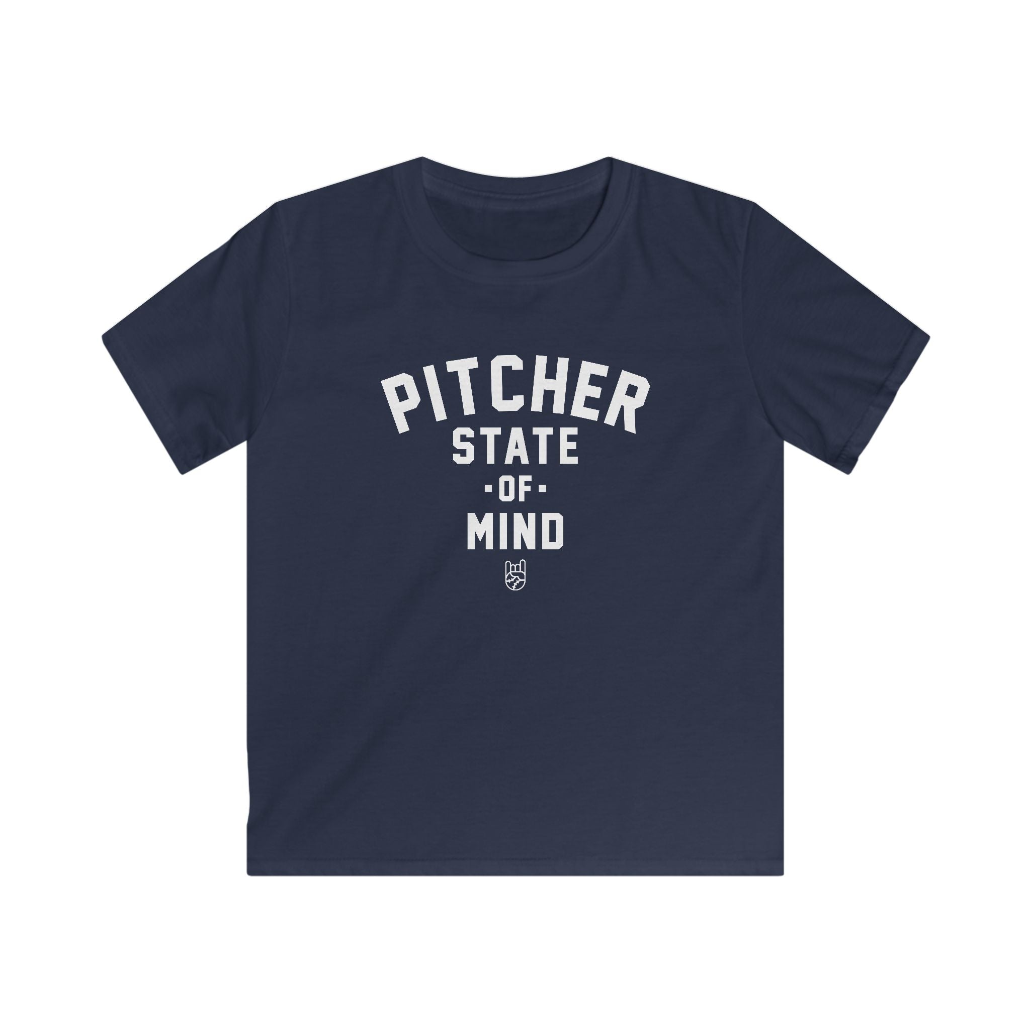 Kids Pitcher State of Mind Tee - Rake Baseball Company - RAKE BASEBALL | BASEBALL T-SHIRT | BASEBALL CLOTHING | GOOD VIBES ONLY