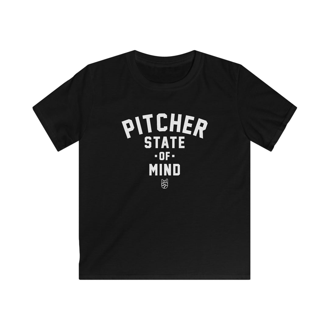 Kids Pitcher State of Mind Tee - Rake Baseball Company - RAKE BASEBALL | BASEBALL T-SHIRT | BASEBALL CLOTHING | GOOD VIBES ONLY