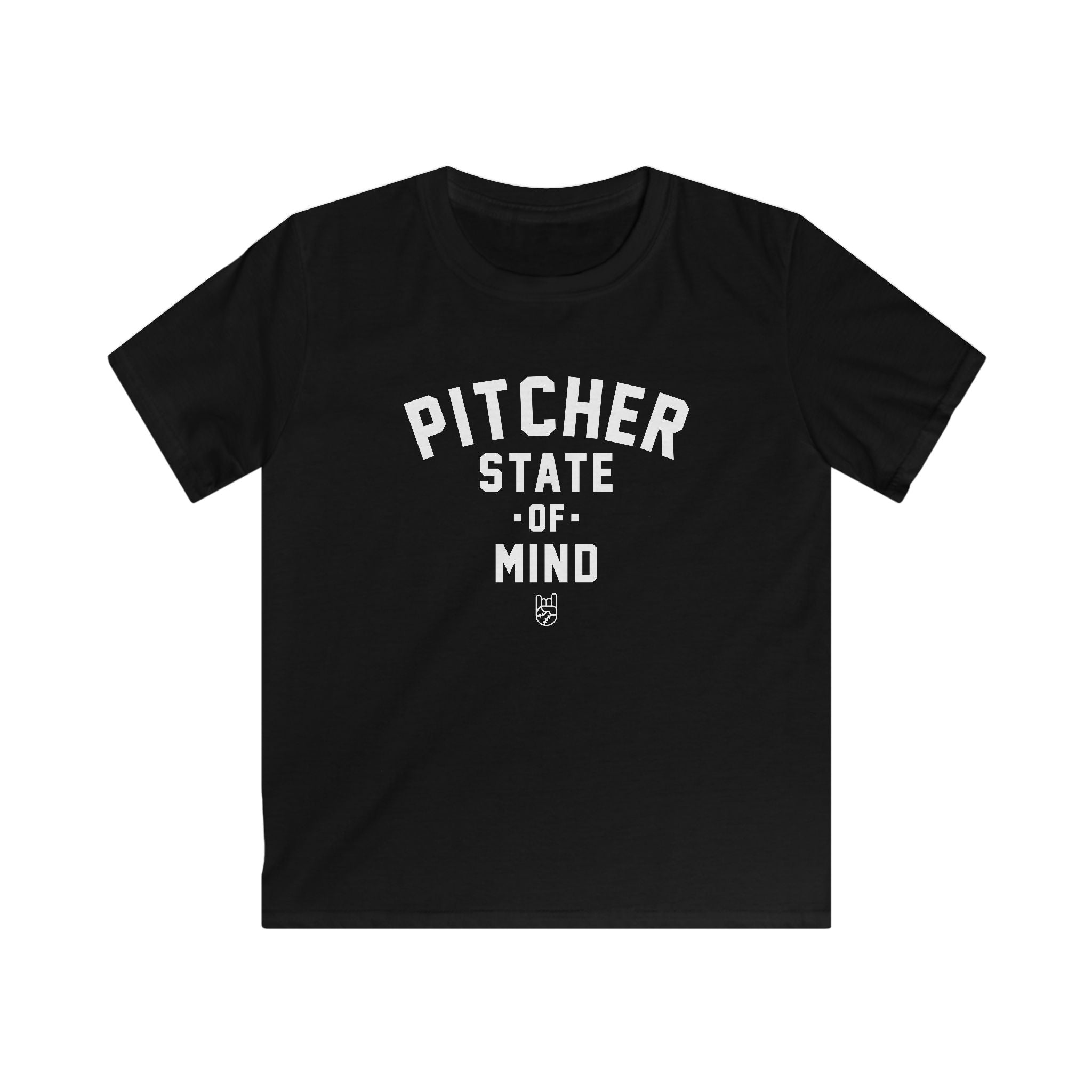 Kids Pitcher State of Mind Tee - Rake Baseball Company - RAKE BASEBALL | BASEBALL T-SHIRT | BASEBALL CLOTHING | GOOD VIBES ONLY