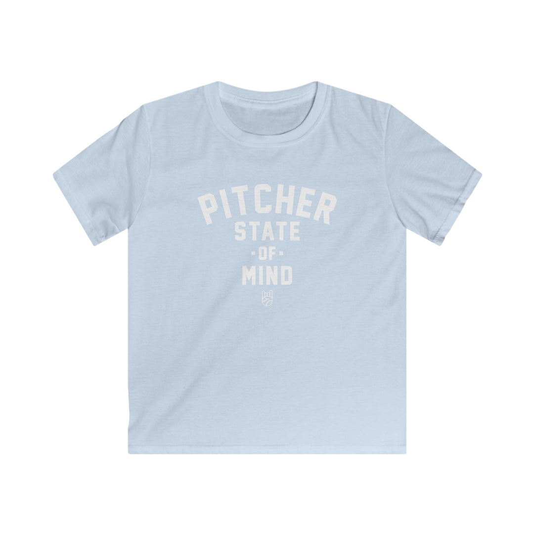 Kids Pitcher State of Mind Tee - Rake Baseball Company - RAKE BASEBALL | BASEBALL T-SHIRT | BASEBALL CLOTHING | GOOD VIBES ONLY