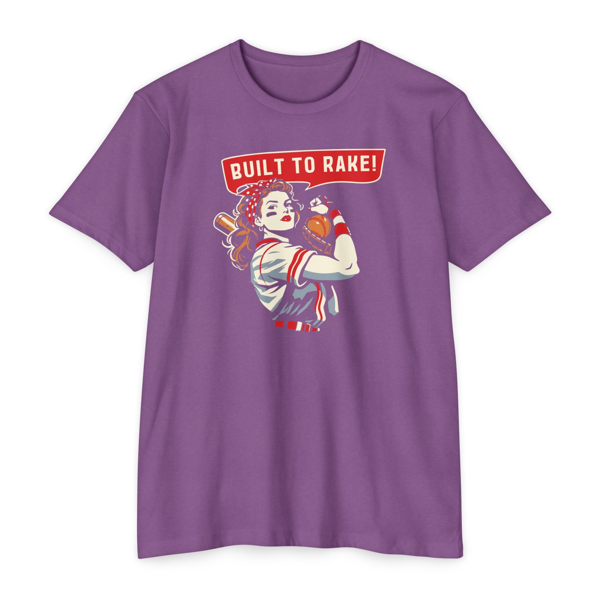 Built to Rake Softball Tee - Rake Baseball Company - RAKE BASEBALL | BASEBALL T-SHIRT | BASEBALL CLOTHING | GOOD VIBES ONLY