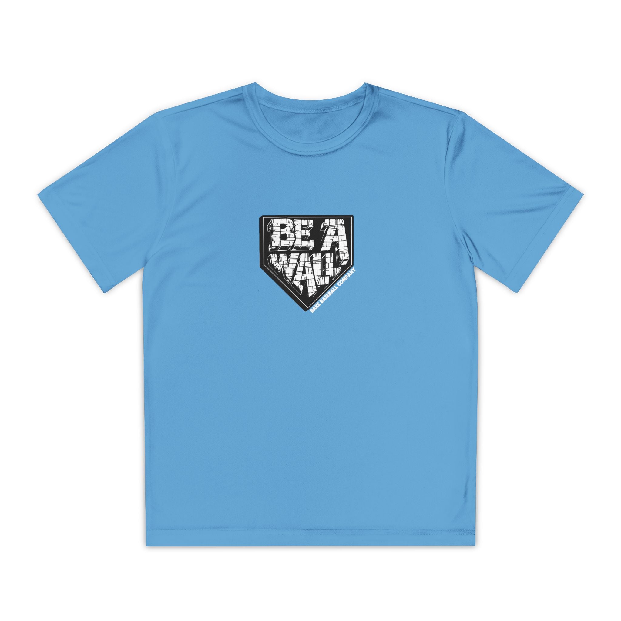 Kids Be A Wall Dry Fit Tee - Rake Baseball Company - RAKE BASEBALL | BASEBALL T-SHIRT | BASEBALL CLOTHING | GOOD VIBES ONLY