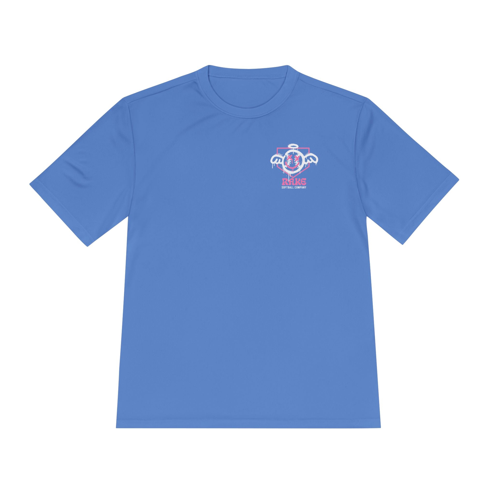 She Angel Drip Softball Dry Fit Tee - Rake Baseball Company - RAKE BASEBALL | BASEBALL T-SHIRT | BASEBALL CLOTHING | GOOD VIBES ONLY