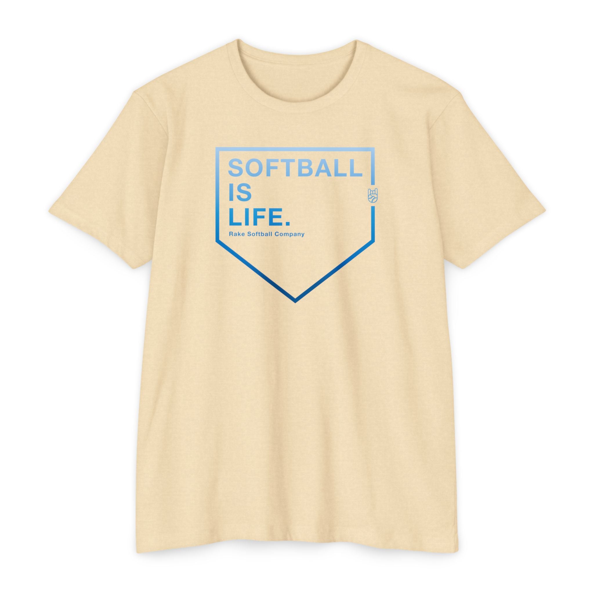 Softball Is Life Tee - Rake Baseball Company - RAKE BASEBALL | BASEBALL T-SHIRT | BASEBALL CLOTHING | GOOD VIBES ONLY