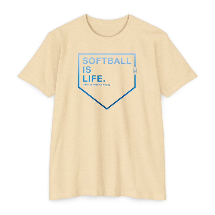 Softball Is Life Tee - Rake Baseball Company - RAKE BASEBALL | BASEBALL T-SHIRT | BASEBALL CLOTHING | GOOD VIBES ONLY