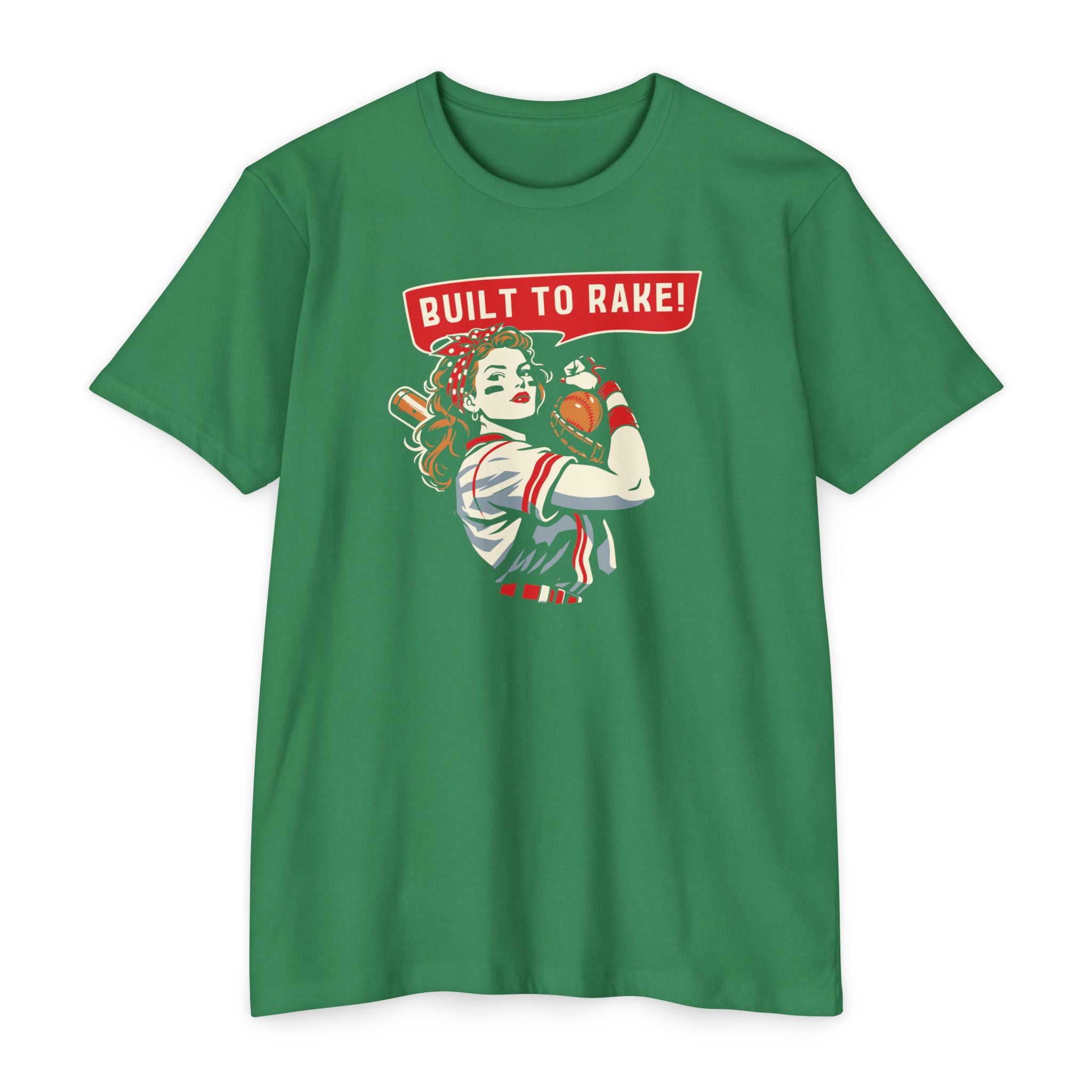 Built to Rake Softball Tee - Rake Baseball Company - RAKE BASEBALL | BASEBALL T-SHIRT | BASEBALL CLOTHING | GOOD VIBES ONLY