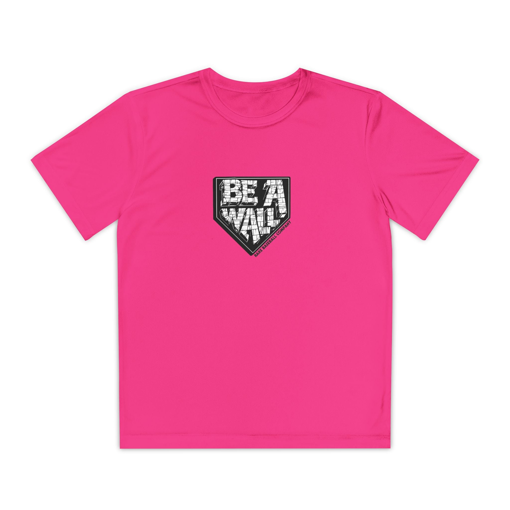 Kids Be A Wall Dry Fit Tee - Rake Baseball Company - RAKE BASEBALL | BASEBALL T-SHIRT | BASEBALL CLOTHING | GOOD VIBES ONLY