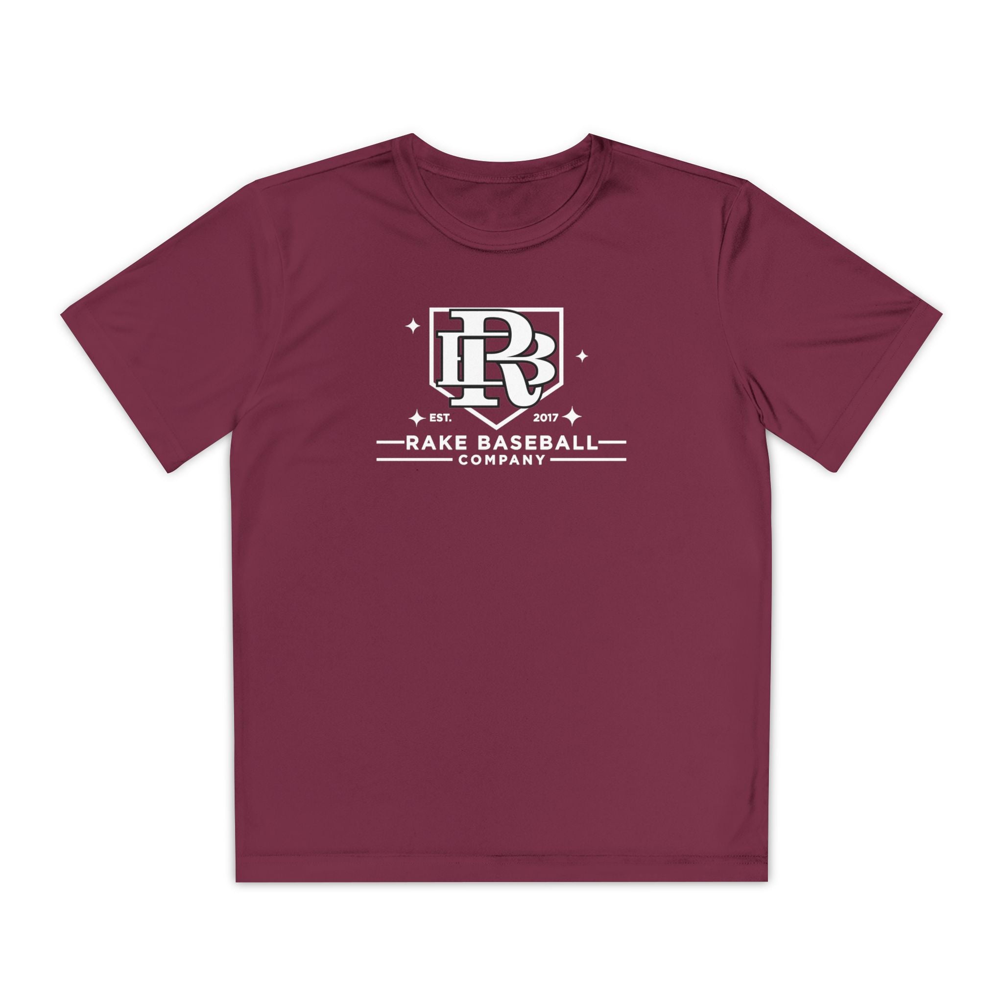 Kids Rake Baseball Homeplate Tee Dry Fit Tee - Rake Baseball Company - RAKE BASEBALL | BASEBALL T-SHIRT | BASEBALL CLOTHING | GOOD VIBES ONLY