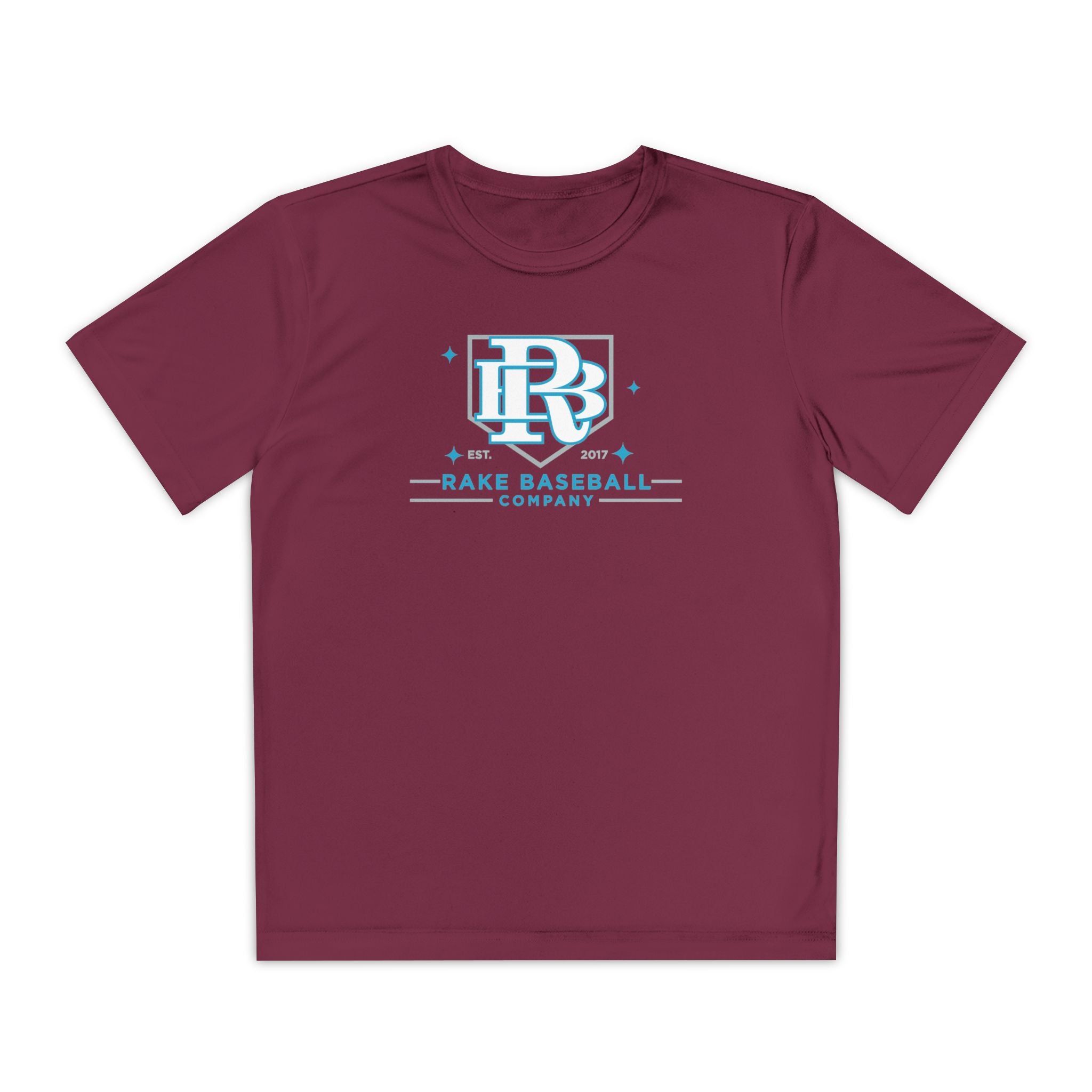 Kids Rake Baseball Homeplate Tee Dry Fit Tee - Rake Baseball Company - RAKE BASEBALL | BASEBALL T-SHIRT | BASEBALL CLOTHING | GOOD VIBES ONLY