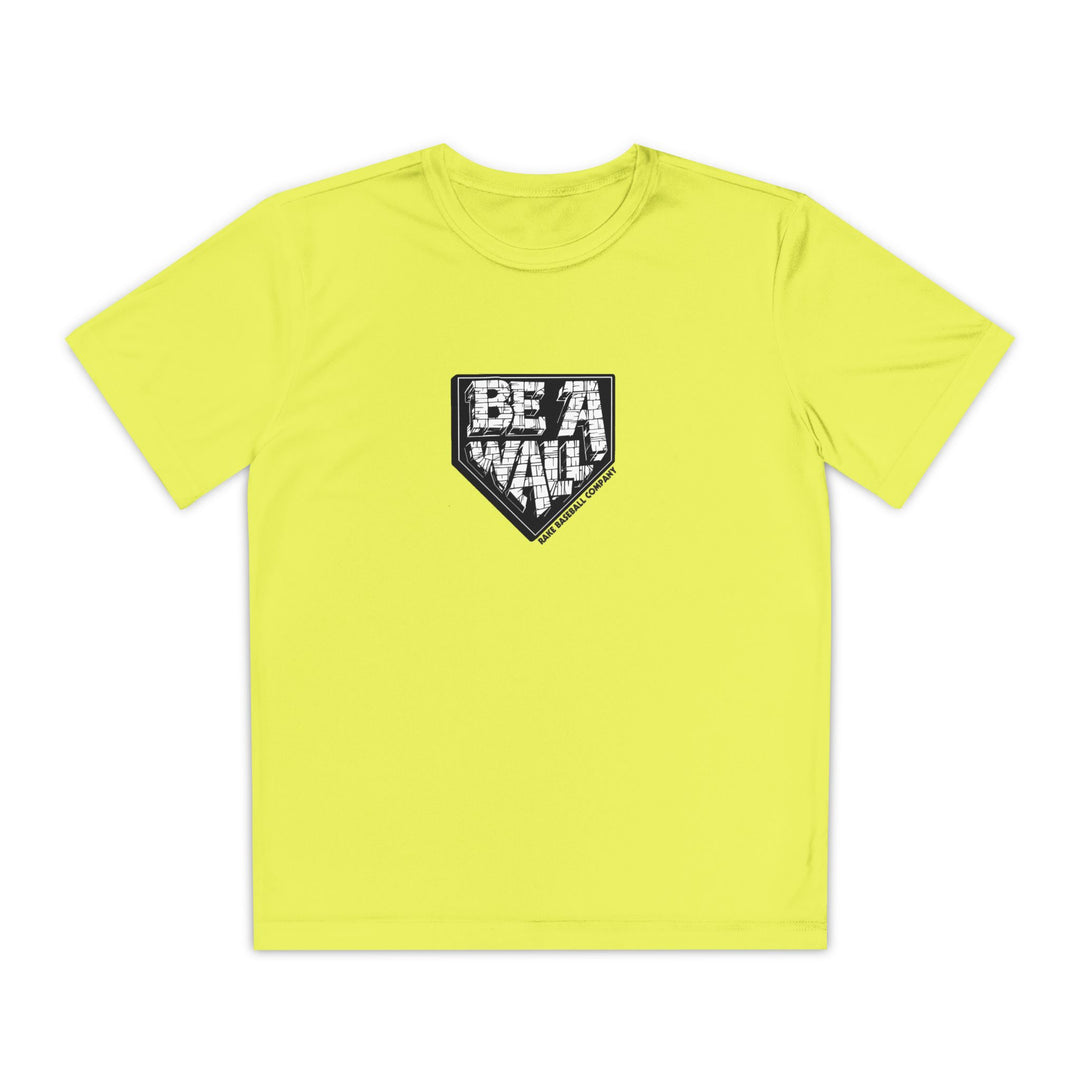 Kids Be A Wall Dry Fit Tee - Rake Baseball Company - RAKE BASEBALL | BASEBALL T-SHIRT | BASEBALL CLOTHING | GOOD VIBES ONLY