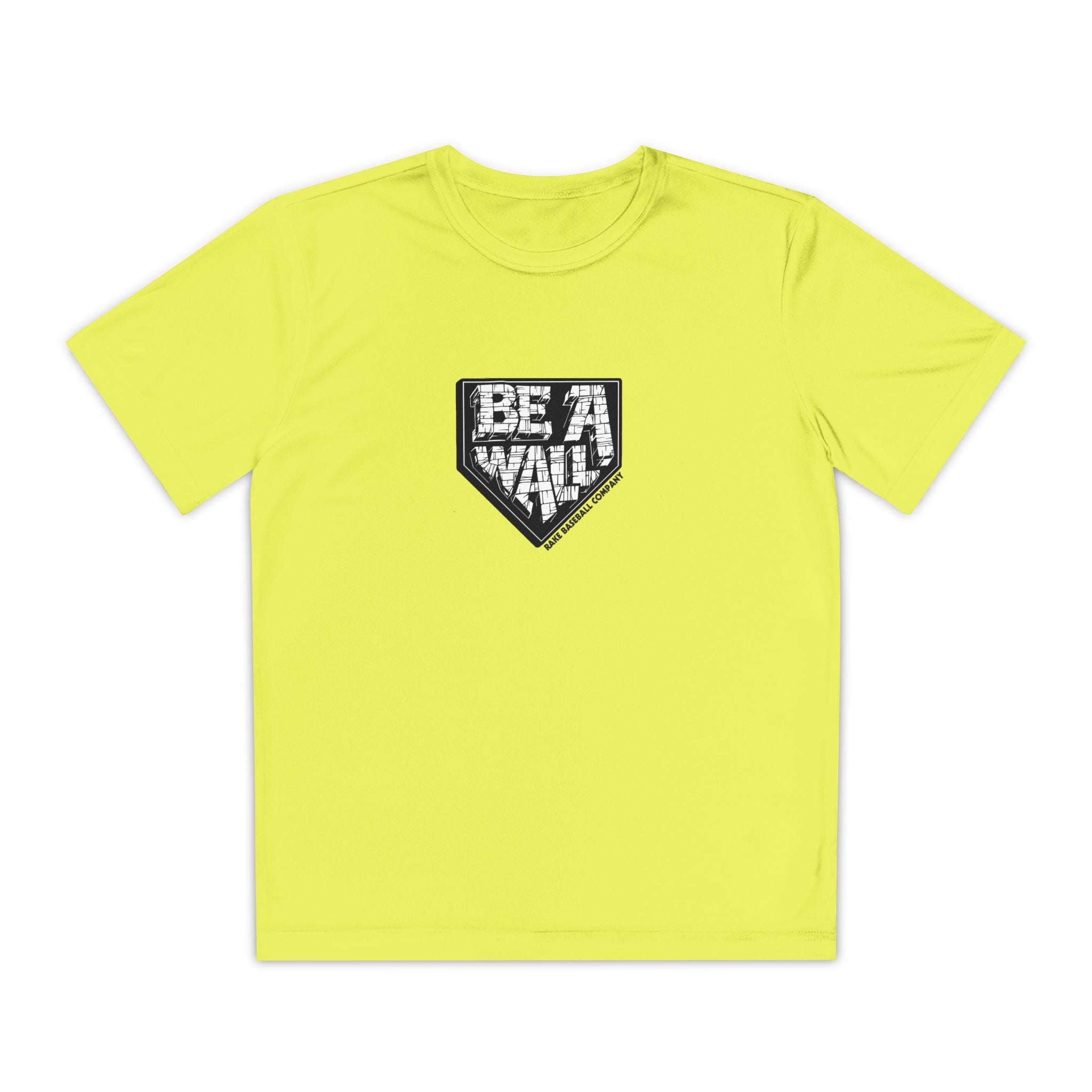 Kids Be A Wall Dry Fit Tee - Rake Baseball Company - RAKE BASEBALL | BASEBALL T-SHIRT | BASEBALL CLOTHING | GOOD VIBES ONLY