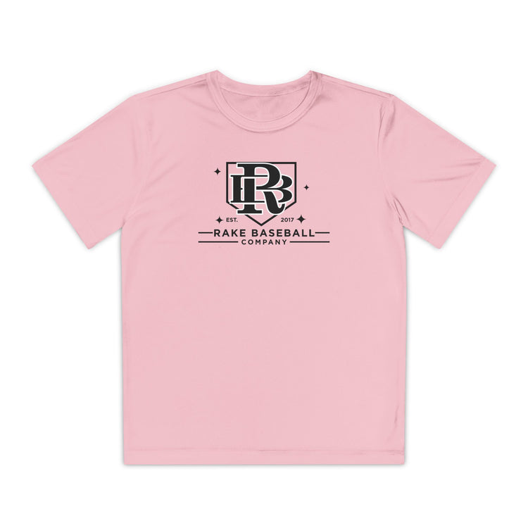 Kids Rake Baseball Homeplate Tee Dry Fit Tee - Rake Baseball Company - RAKE BASEBALL | BASEBALL T-SHIRT | BASEBALL CLOTHING | GOOD VIBES ONLY