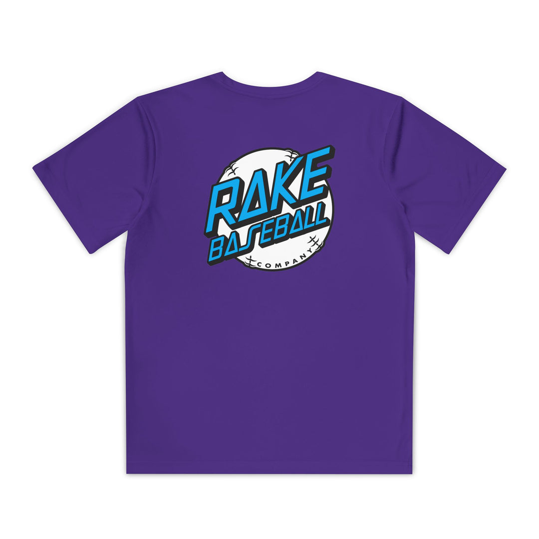Kids Rake Dot Dry Fit Tee - Rake Baseball Company - RAKE BASEBALL | BASEBALL T-SHIRT | BASEBALL CLOTHING | GOOD VIBES ONLY