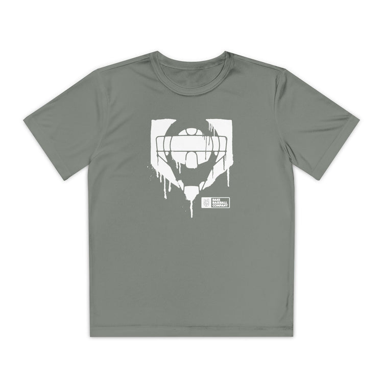 Kids Catcher's Drip Dry Fit Tee - Rake Baseball Company - RAKE BASEBALL | BASEBALL T-SHIRT | BASEBALL CLOTHING | GOOD VIBES ONLY