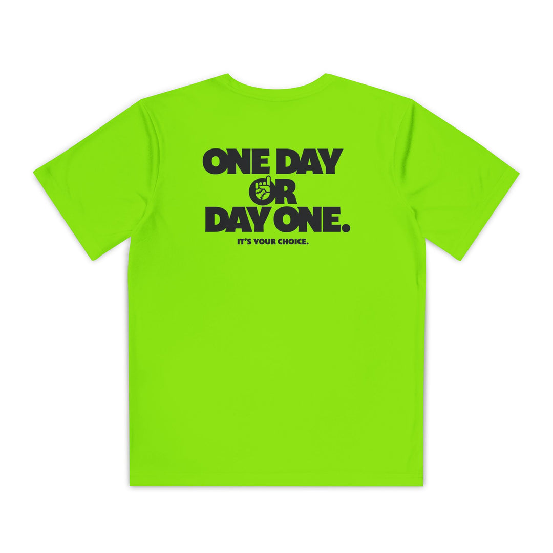 Kids One Day or Day One Dry Fit Tee - Rake Baseball Company - RAKE BASEBALL | BASEBALL T-SHIRT | BASEBALL CLOTHING | GOOD VIBES ONLY