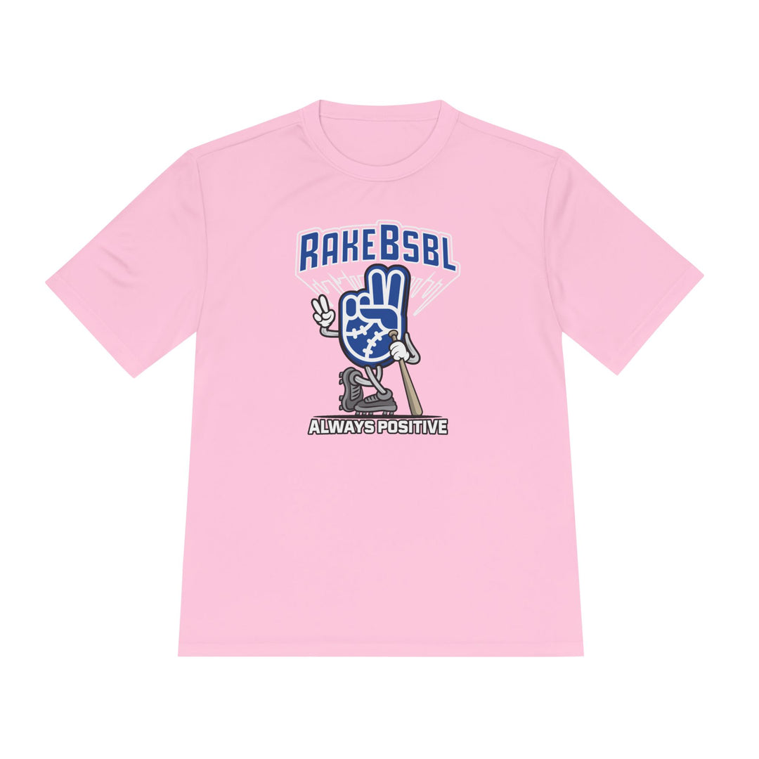 Always Positive Vibes Dry Fit Tee - Rake Baseball Company - RAKE BASEBALL | BASEBALL T-SHIRT | BASEBALL CLOTHING | GOOD VIBES ONLY