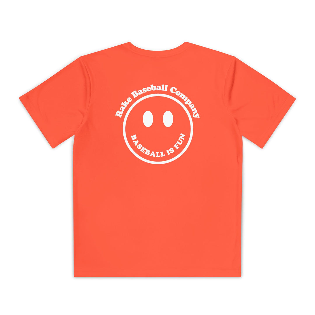 Kids Baseball Is Fun Dry Fit Tee - Rake Baseball Company - RAKE BASEBALL | BASEBALL T-SHIRT | BASEBALL CLOTHING | GOOD VIBES ONLY