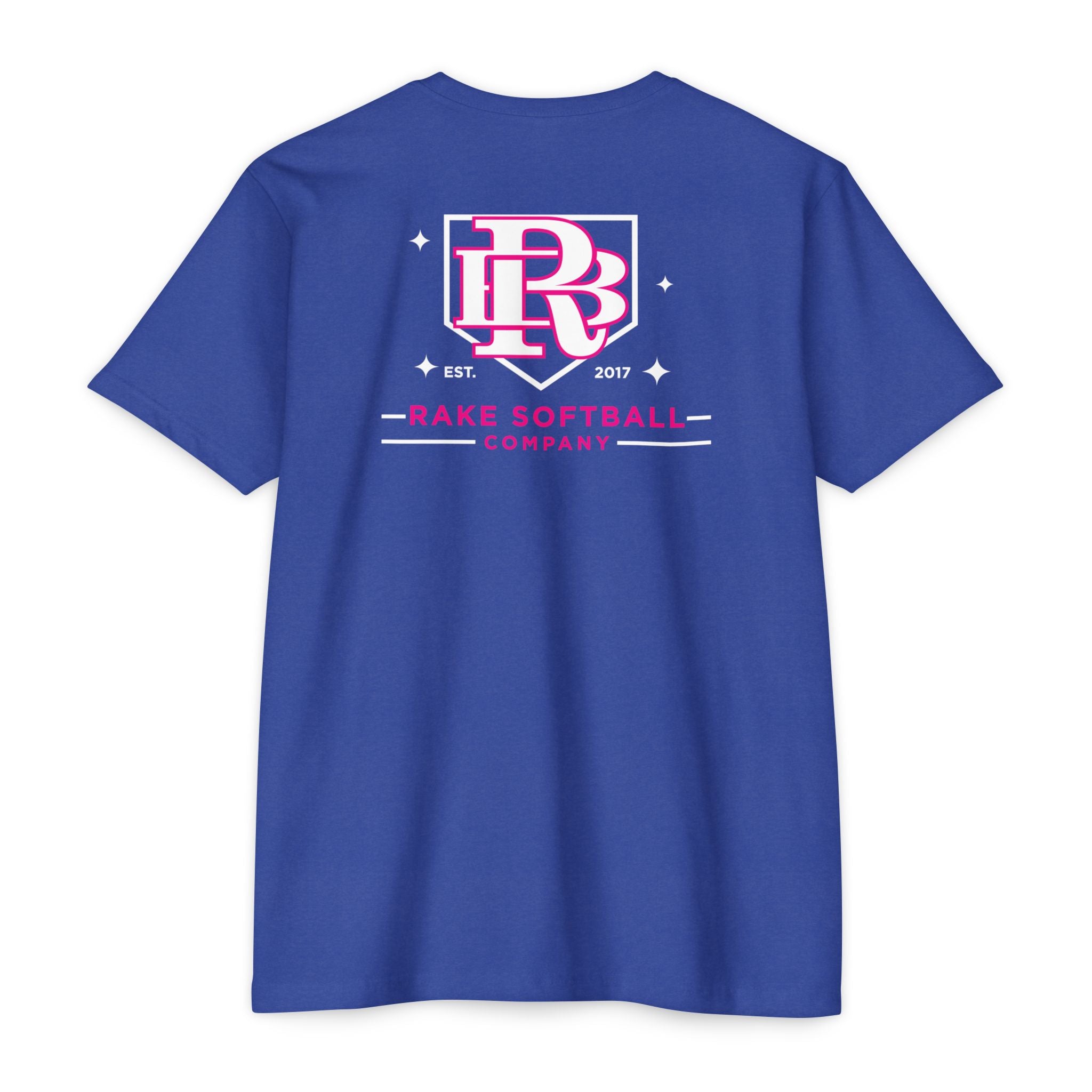 RB Homeplate Softball Tee - Rake Baseball Company - RAKE BASEBALL | BASEBALL T-SHIRT | BASEBALL CLOTHING | GOOD VIBES ONLY