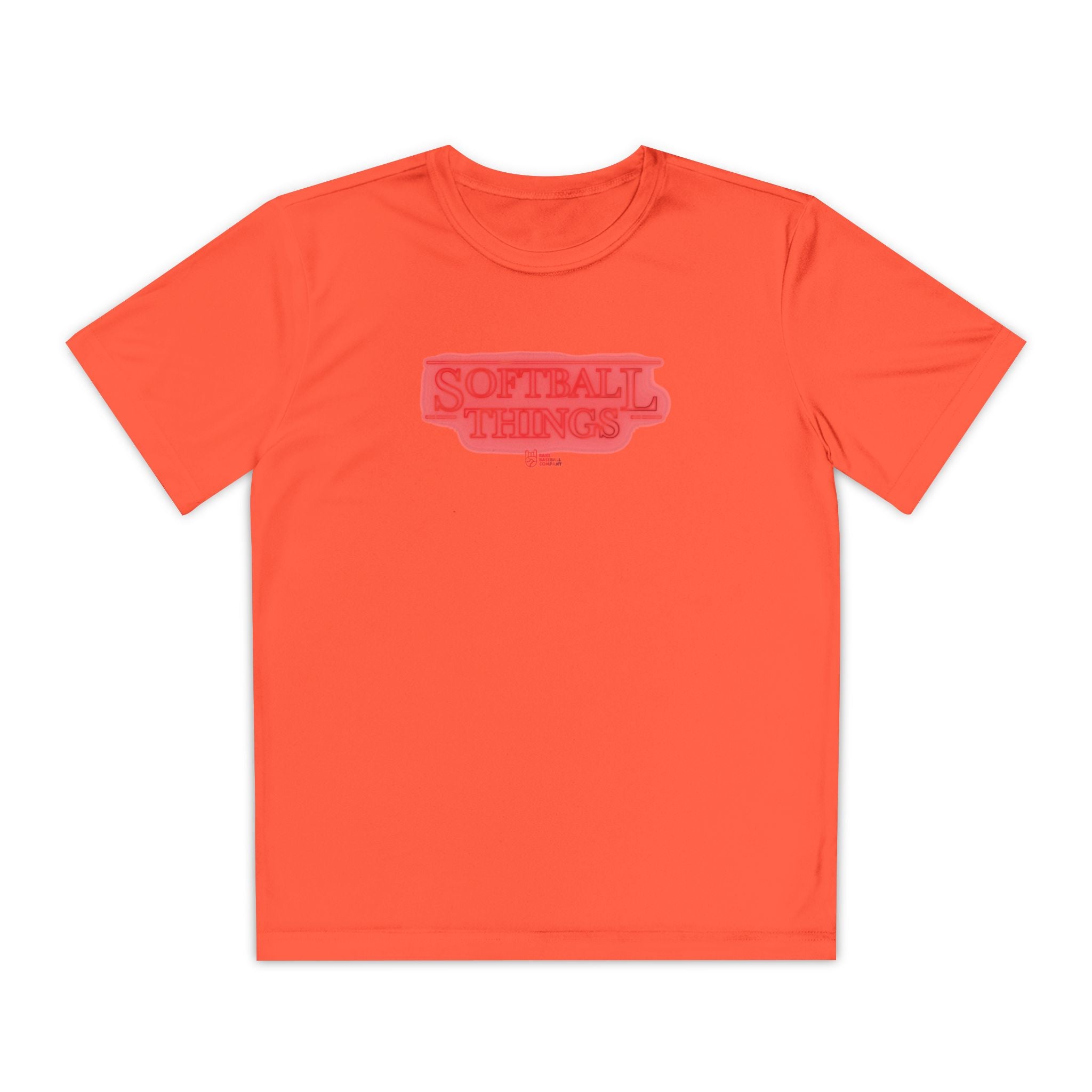 Kids Softball Things Dry Fit Tee - Rake Baseball Company - RAKE BASEBALL | BASEBALL T-SHIRT | BASEBALL CLOTHING | GOOD VIBES ONLY