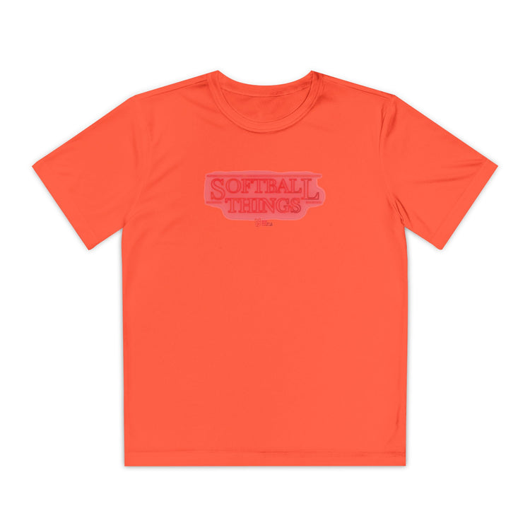 Kids Softball Things Dry Fit Tee - Rake Baseball Company - RAKE BASEBALL | BASEBALL T-SHIRT | BASEBALL CLOTHING | GOOD VIBES ONLY
