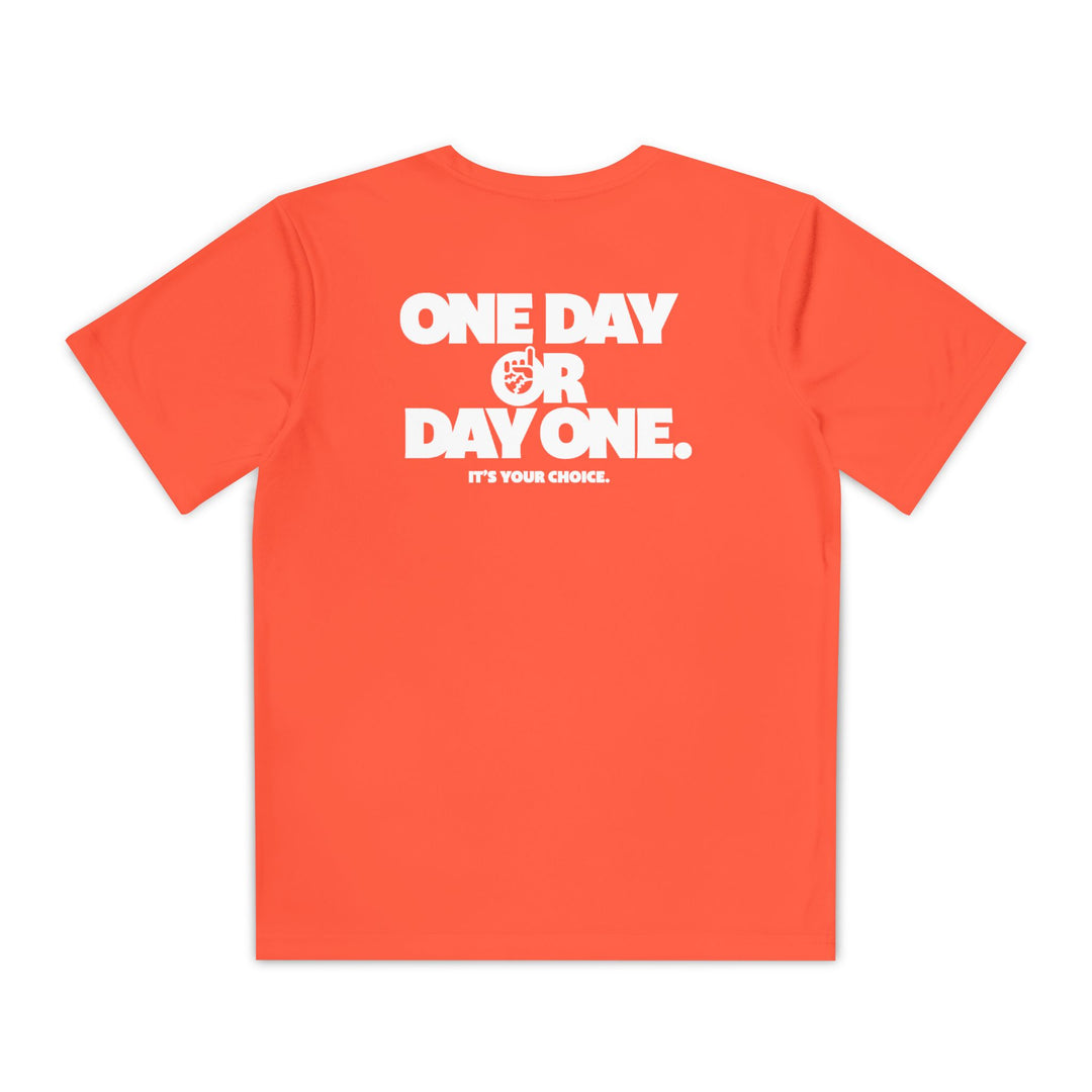 Kids One Day or Day One Dry Fit Tee - Rake Baseball Company - RAKE BASEBALL | BASEBALL T-SHIRT | BASEBALL CLOTHING | GOOD VIBES ONLY