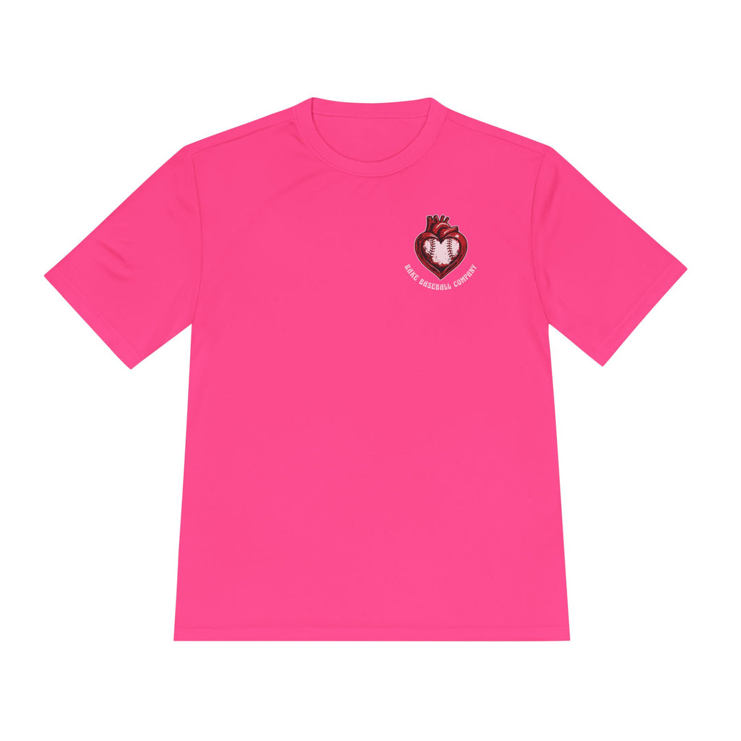 True Amor Baseball Dry Fit Tee - Rake Baseball Company - RAKE BASEBALL | BASEBALL T-SHIRT | BASEBALL CLOTHING | GOOD VIBES ONLY