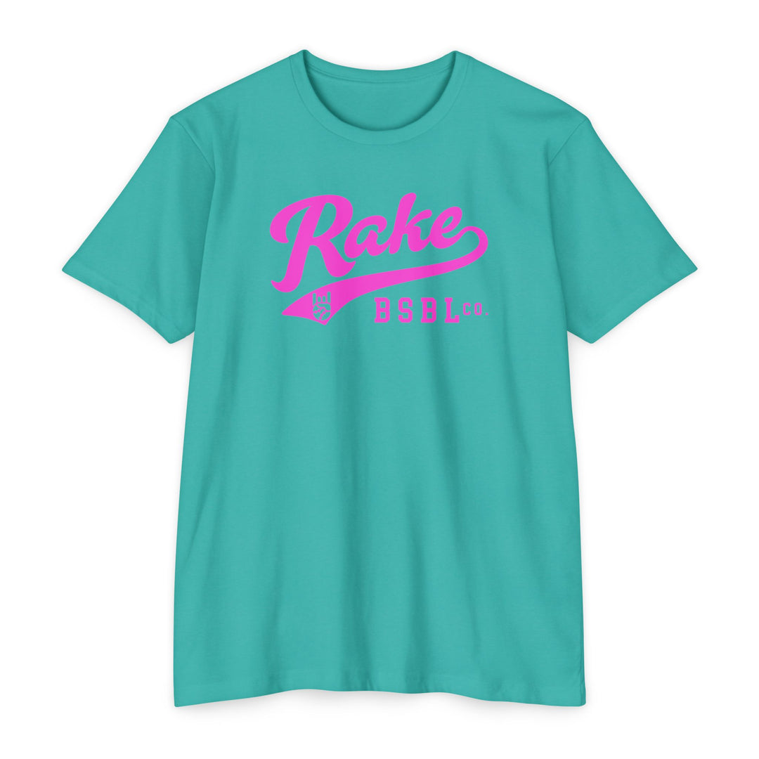 Rake Pink Script Tee