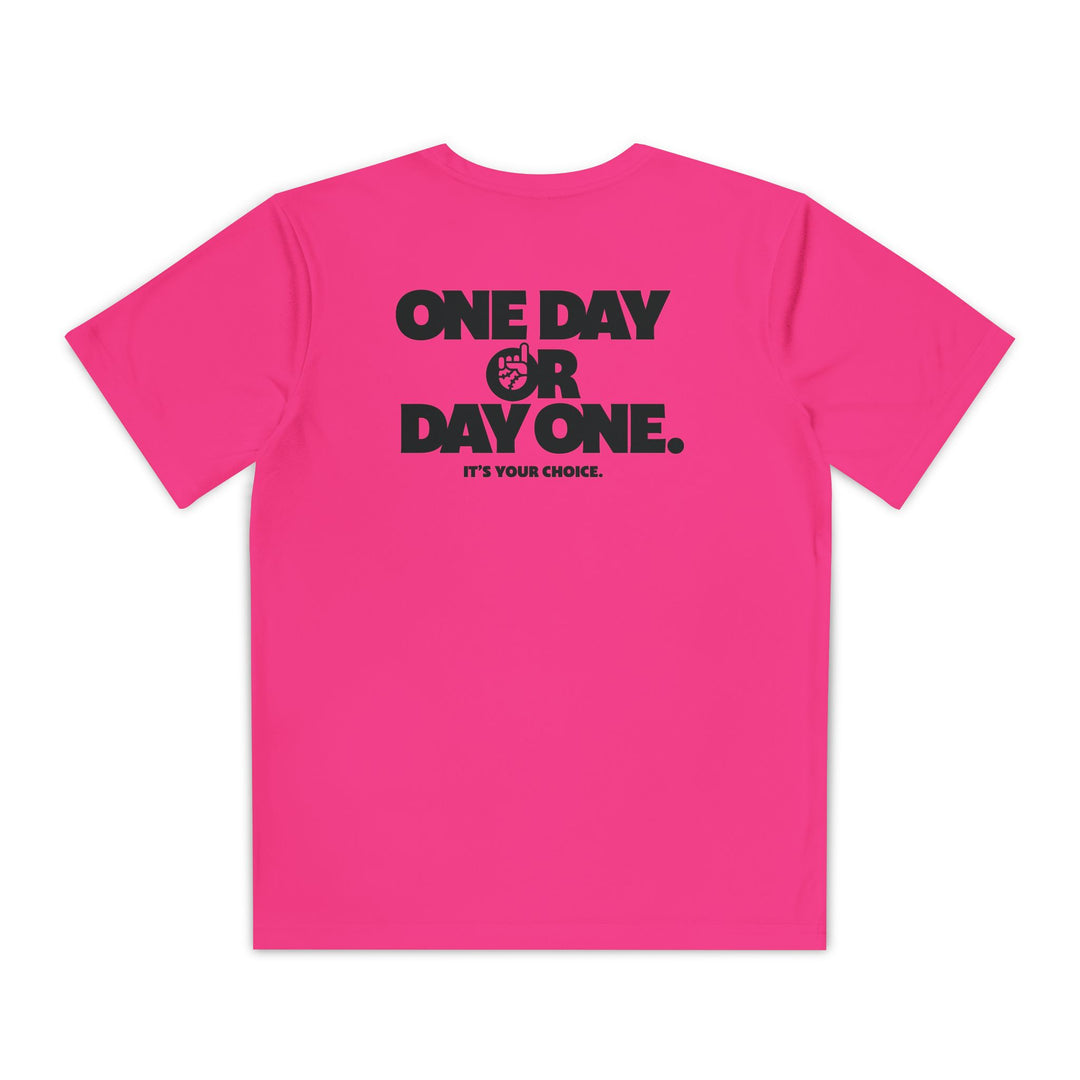 Kids One Day or Day One Dry Fit Tee - Rake Baseball Company - RAKE BASEBALL | BASEBALL T-SHIRT | BASEBALL CLOTHING | GOOD VIBES ONLY