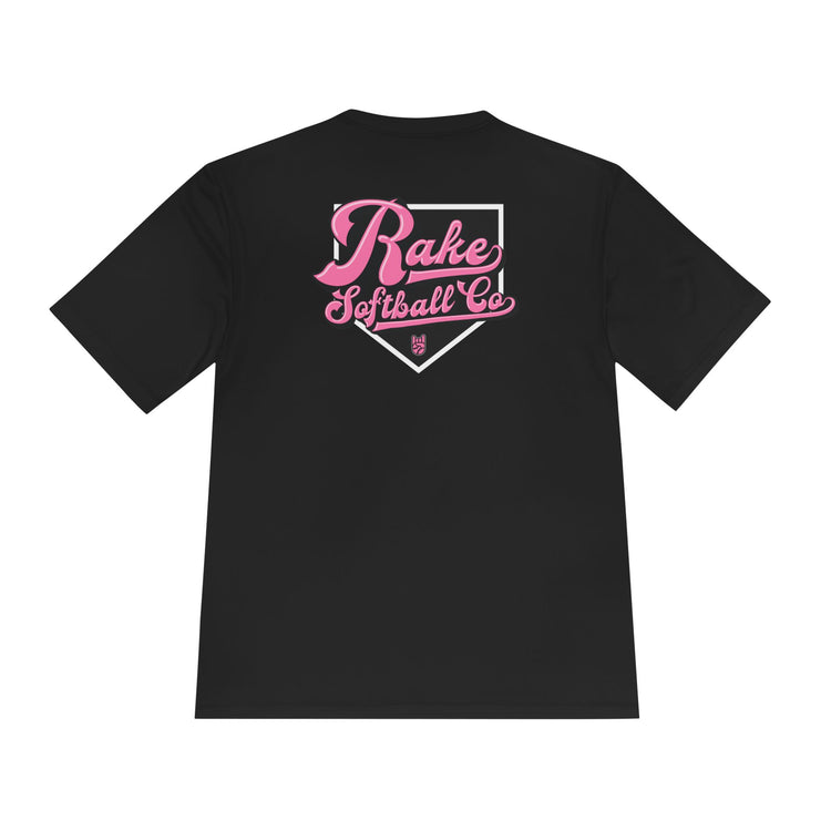 Rake Softball Co. Dry Fit Tee - Rake Baseball Company - RAKE BASEBALL | BASEBALL T-SHIRT | BASEBALL CLOTHING | GOOD VIBES ONLY