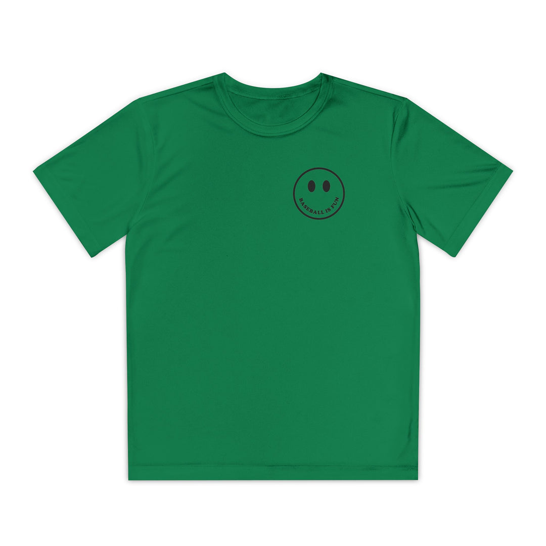 Kids Baseball Is Fun Dry Fit Tee - Rake Baseball Company - RAKE BASEBALL | BASEBALL T-SHIRT | BASEBALL CLOTHING | GOOD VIBES ONLY