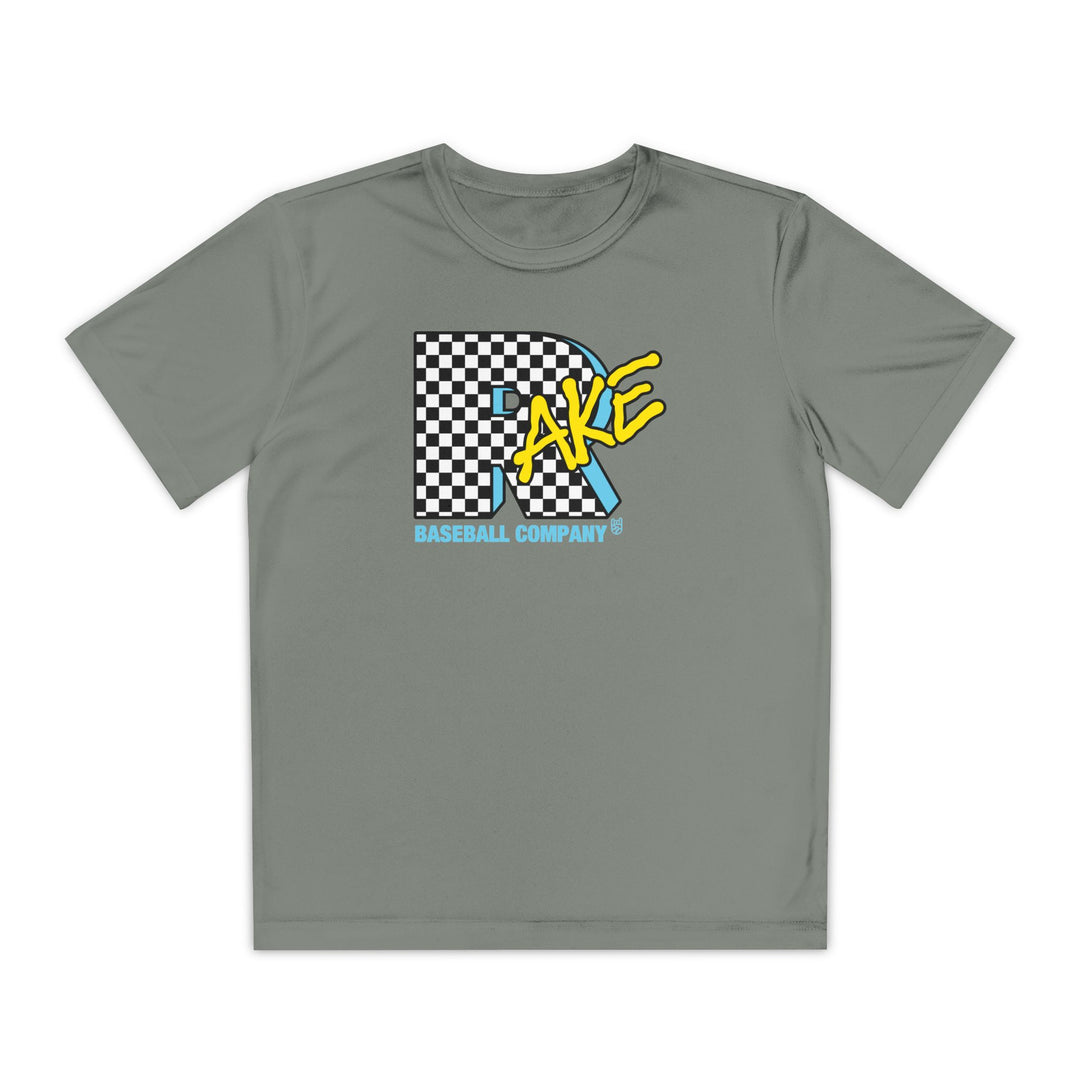 Kids Rake TV Dry Fit Tee - Rake Baseball Company - RAKE BASEBALL | BASEBALL T-SHIRT | BASEBALL CLOTHING | GOOD VIBES ONLY