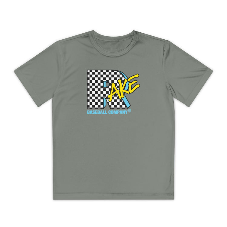 Kids Rake TV Dry Fit Tee - Rake Baseball Company - RAKE BASEBALL | BASEBALL T-SHIRT | BASEBALL CLOTHING | GOOD VIBES ONLY