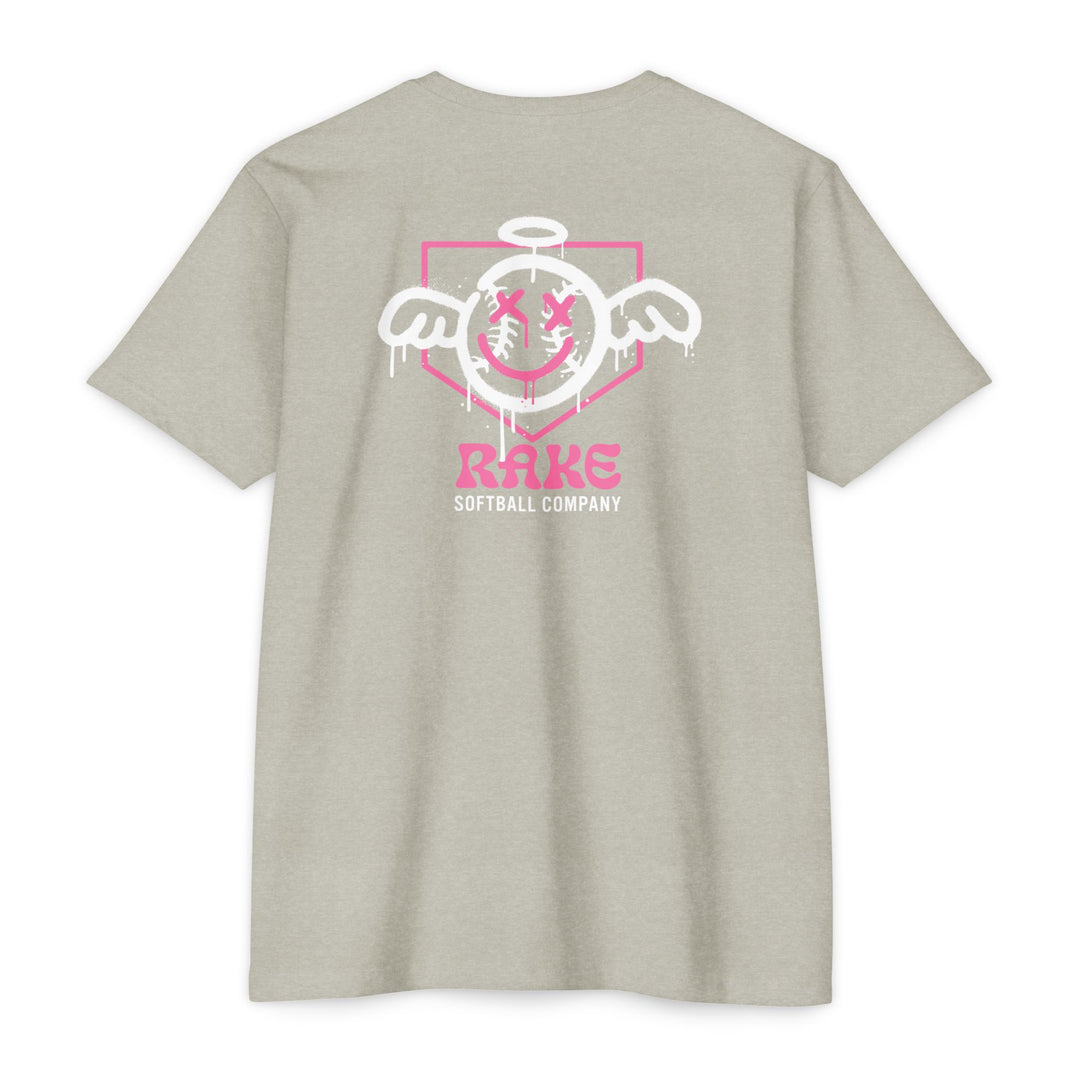 She Angel Drip Softball Tee - Rake Baseball Company - RAKE BASEBALL | BASEBALL T-SHIRT | BASEBALL CLOTHING | GOOD VIBES ONLY