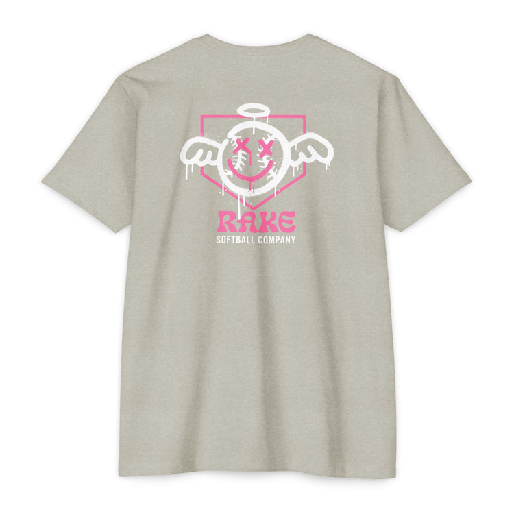 She Angel Drip Softball Tee - Rake Baseball Company - RAKE BASEBALL | BASEBALL T-SHIRT | BASEBALL CLOTHING | GOOD VIBES ONLY