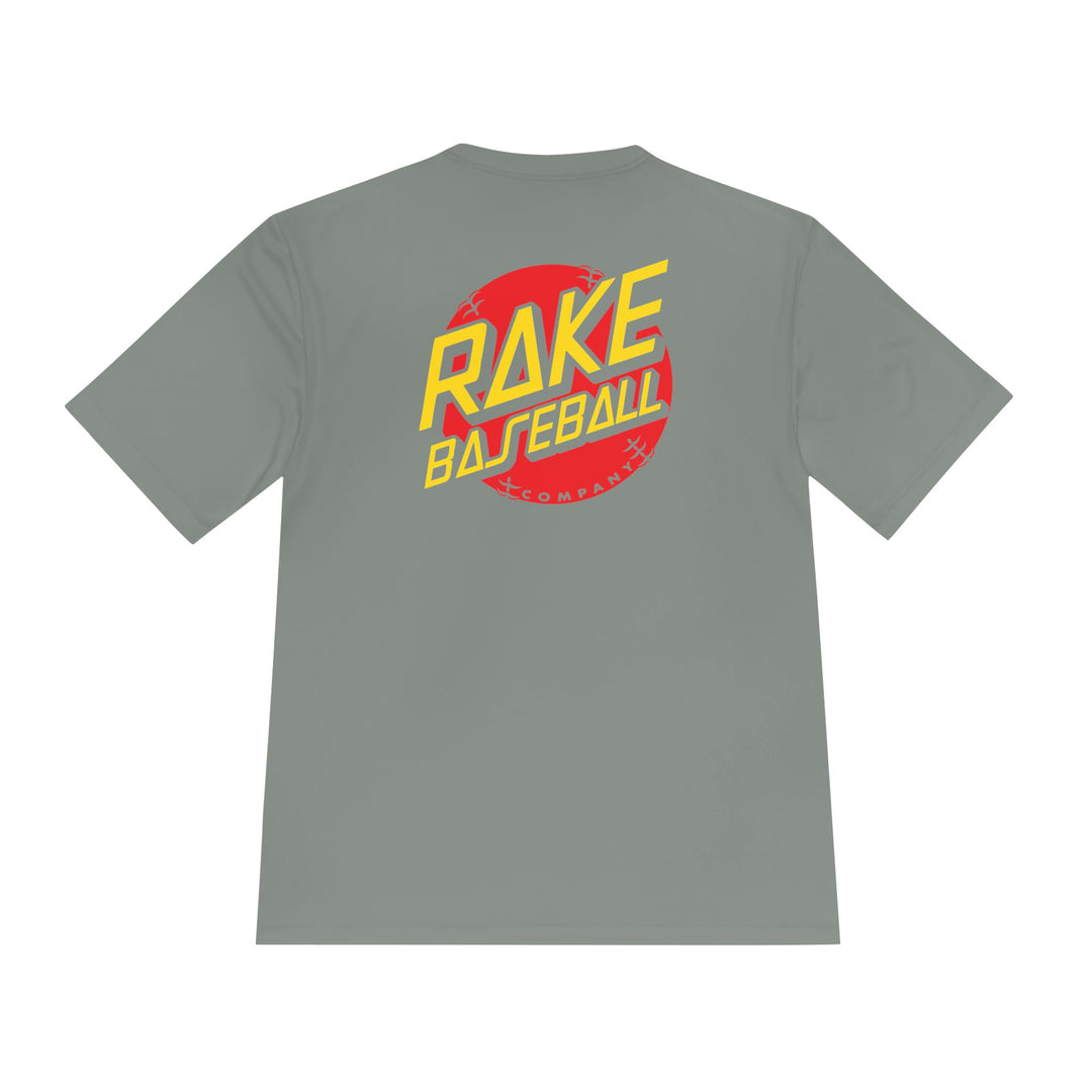 Rake Dot Dry Fit Tee - Rake Baseball Company - RAKE BASEBALL | BASEBALL T-SHIRT | BASEBALL CLOTHING | GOOD VIBES ONLY