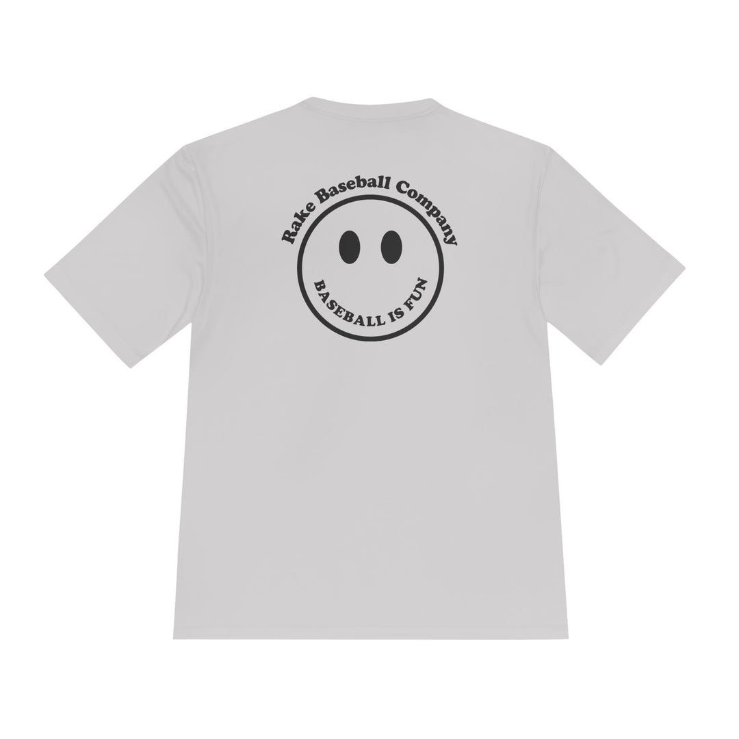 Baseball Is Fun Dry Fit Tee - Rake Baseball Company - RAKE BASEBALL | BASEBALL T-SHIRT | BASEBALL CLOTHING | GOOD VIBES ONLY