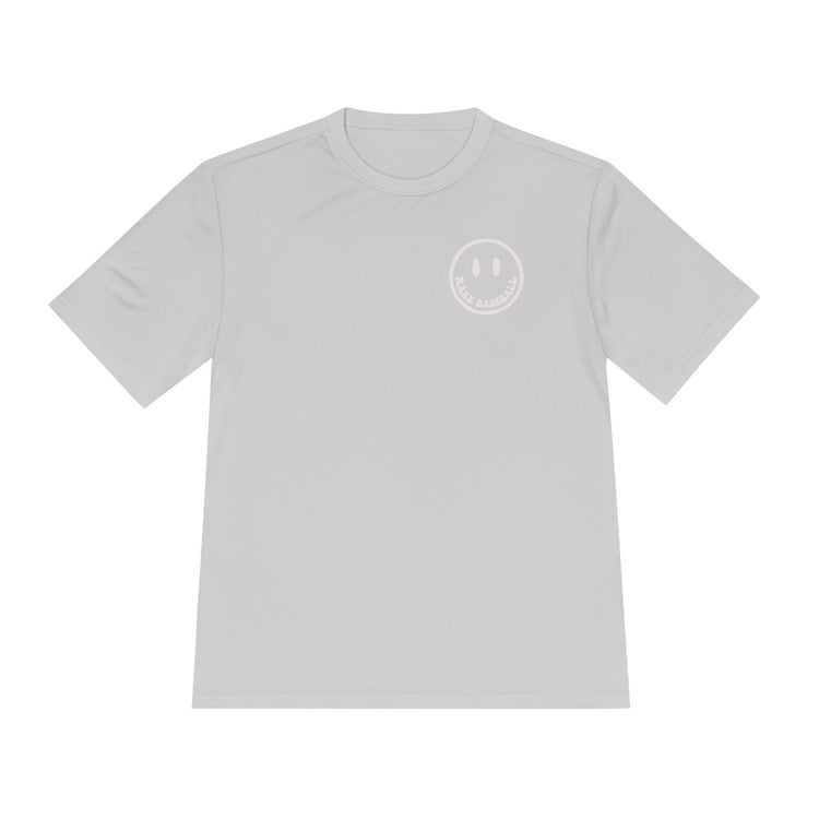 Rake Smile Dry Fit Tee - Rake Baseball Company - RAKE BASEBALL | BASEBALL T-SHIRT | BASEBALL CLOTHING | GOOD VIBES ONLY