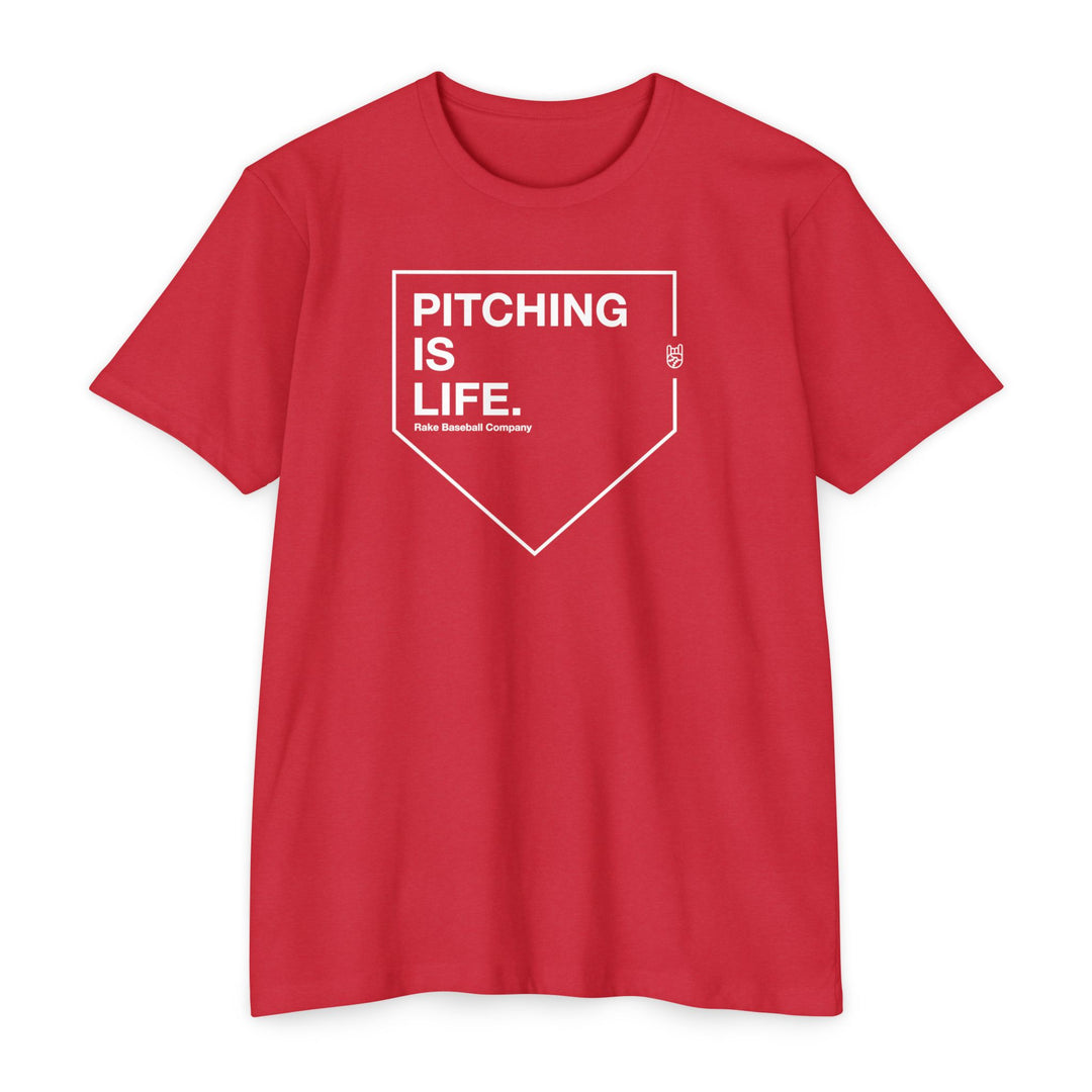 Pitching is Life Baseball Tee