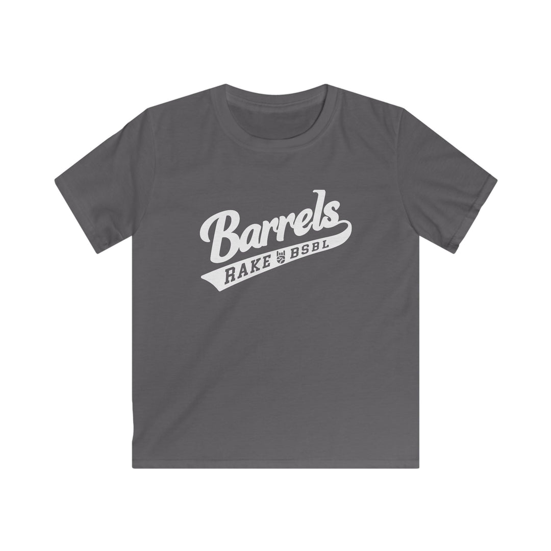 Kids Barrels Tee - Rake Baseball Company - RAKE BASEBALL | BASEBALL T-SHIRT | BASEBALL CLOTHING | GOOD VIBES ONLY