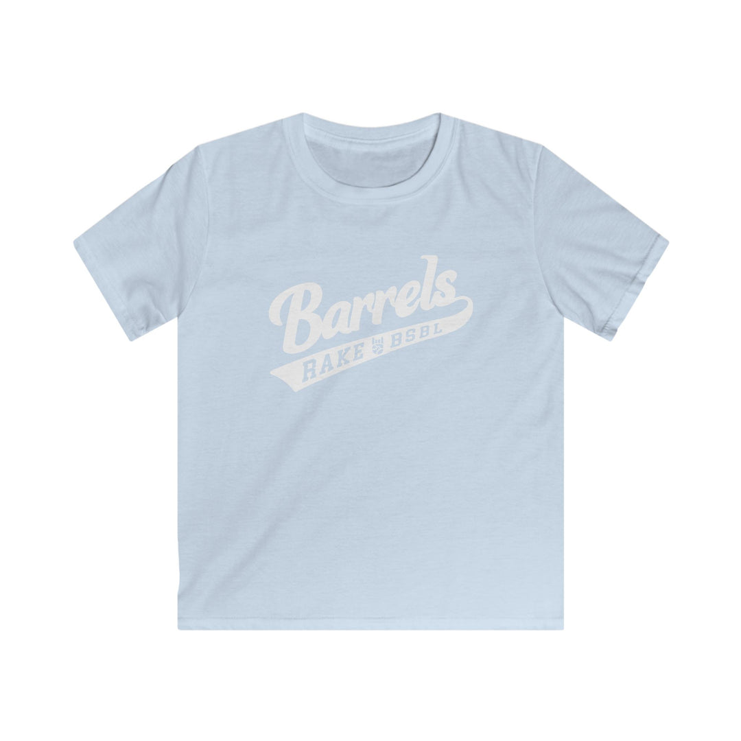 Kids Barrels Tee - Rake Baseball Company - RAKE BASEBALL | BASEBALL T-SHIRT | BASEBALL CLOTHING | GOOD VIBES ONLY