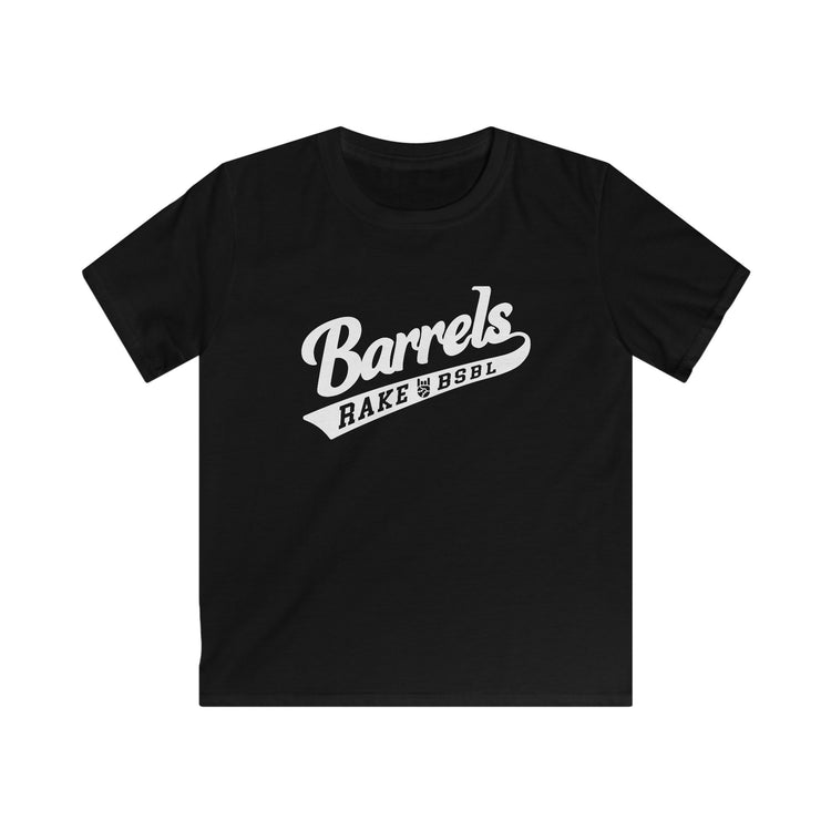 Kids Barrels Tee - Rake Baseball Company - RAKE BASEBALL | BASEBALL T-SHIRT | BASEBALL CLOTHING | GOOD VIBES ONLY
