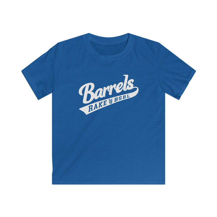 Kids Barrels Tee - Rake Baseball Company - RAKE BASEBALL | BASEBALL T-SHIRT | BASEBALL CLOTHING | GOOD VIBES ONLY