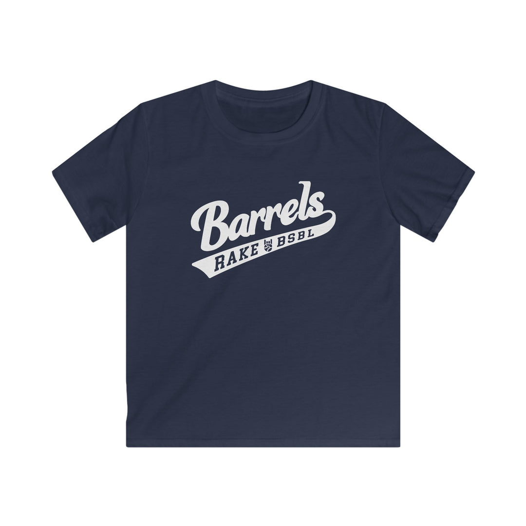 Kids Barrels Tee - Rake Baseball Company - RAKE BASEBALL | BASEBALL T-SHIRT | BASEBALL CLOTHING | GOOD VIBES ONLY