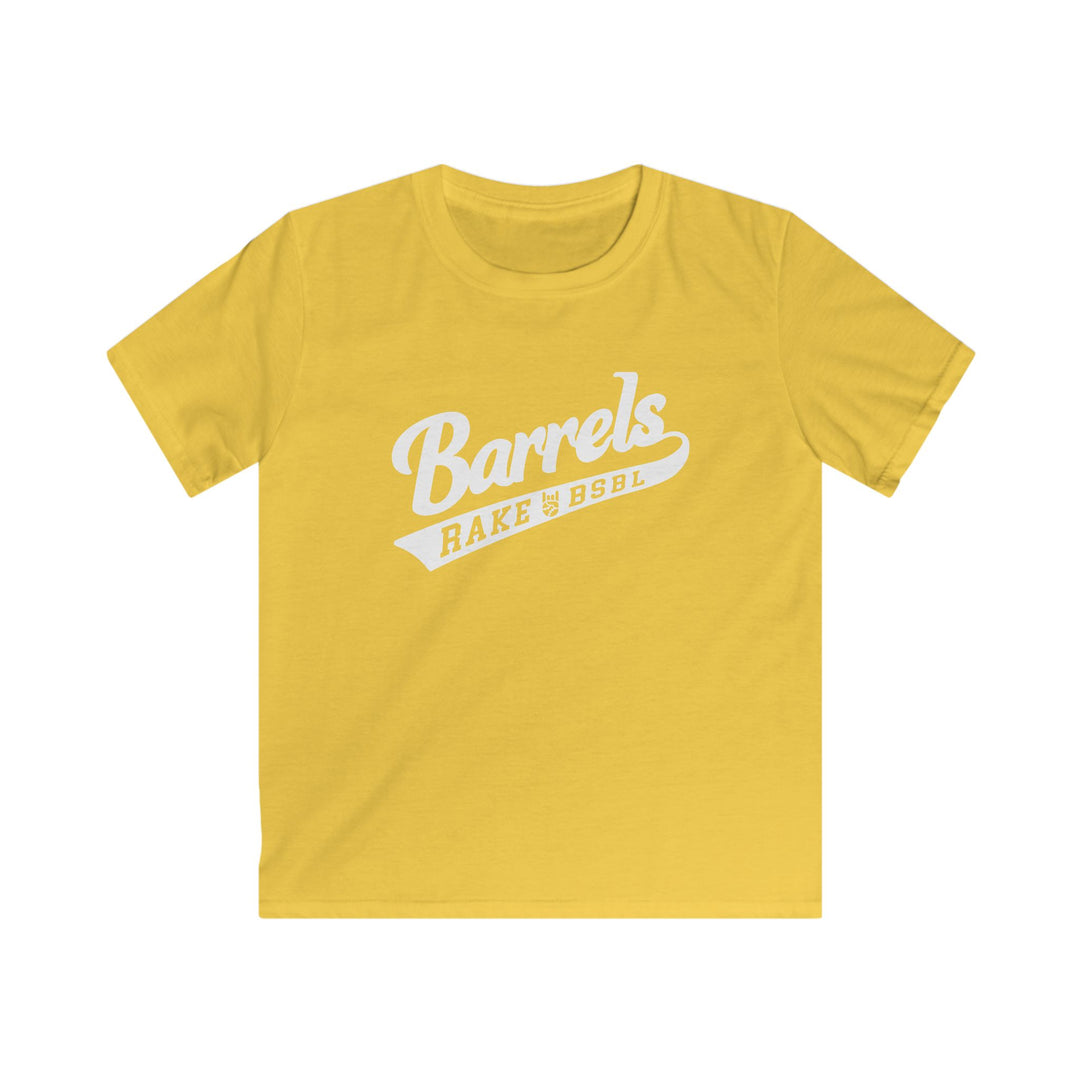 Kids Barrels Tee - Rake Baseball Company - RAKE BASEBALL | BASEBALL T-SHIRT | BASEBALL CLOTHING | GOOD VIBES ONLY