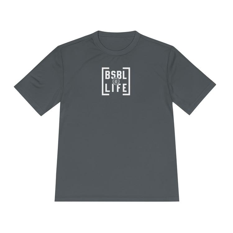 BSBL Life Dry Fit Tee - Rake Baseball Company - RAKE BASEBALL | BASEBALL T-SHIRT | BASEBALL CLOTHING | GOOD VIBES ONLY