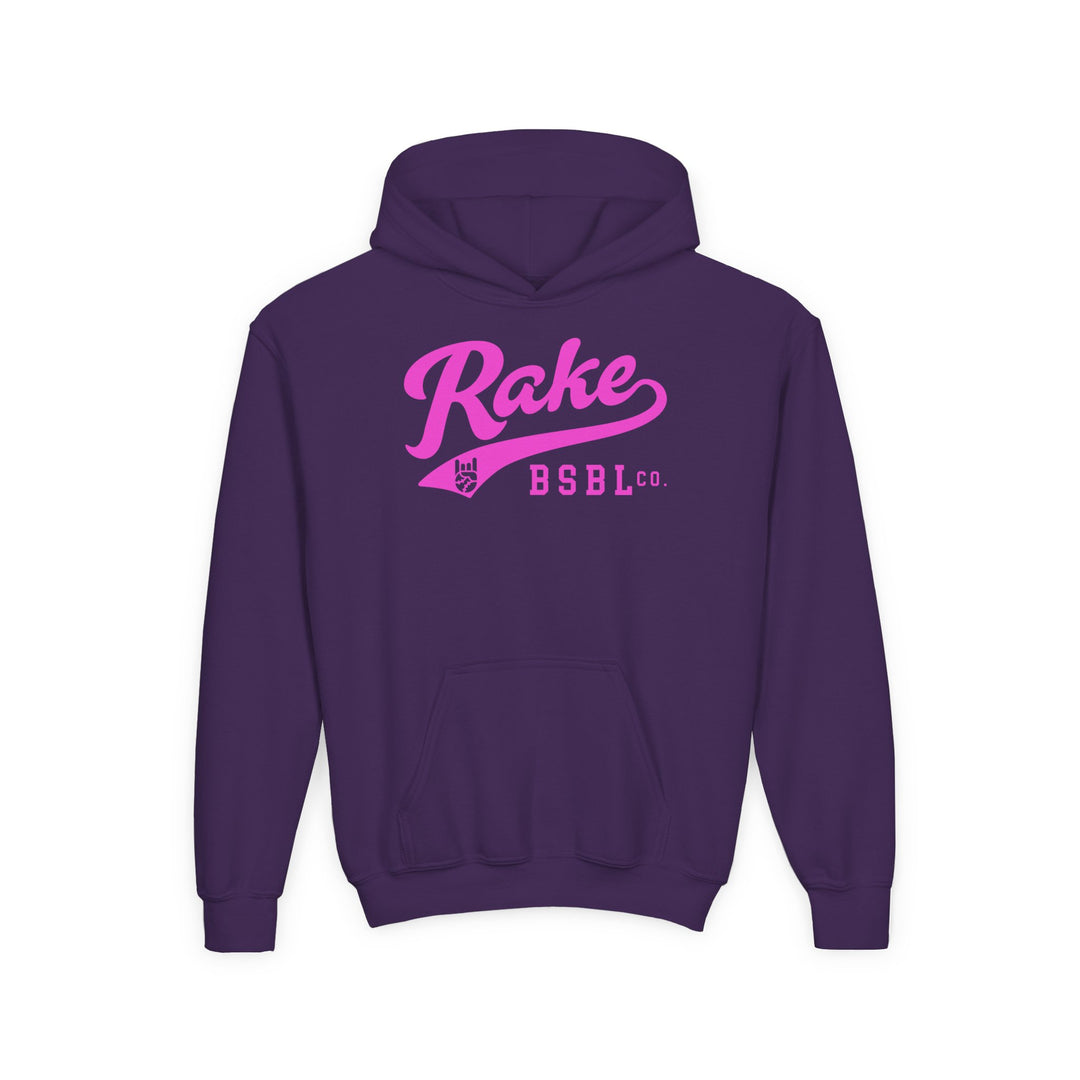 Kids Rake Script (Pink) Hoodie
