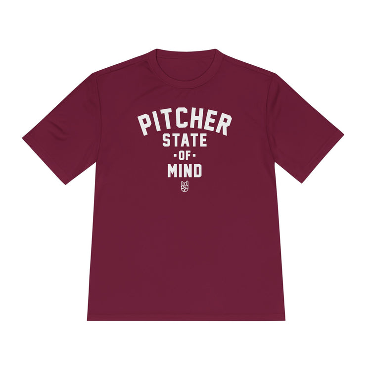 Pitcher State Of Mind Dry Fit Tee - Rake Baseball Company - RAKE BASEBALL | BASEBALL T-SHIRT | BASEBALL CLOTHING | GOOD VIBES ONLY