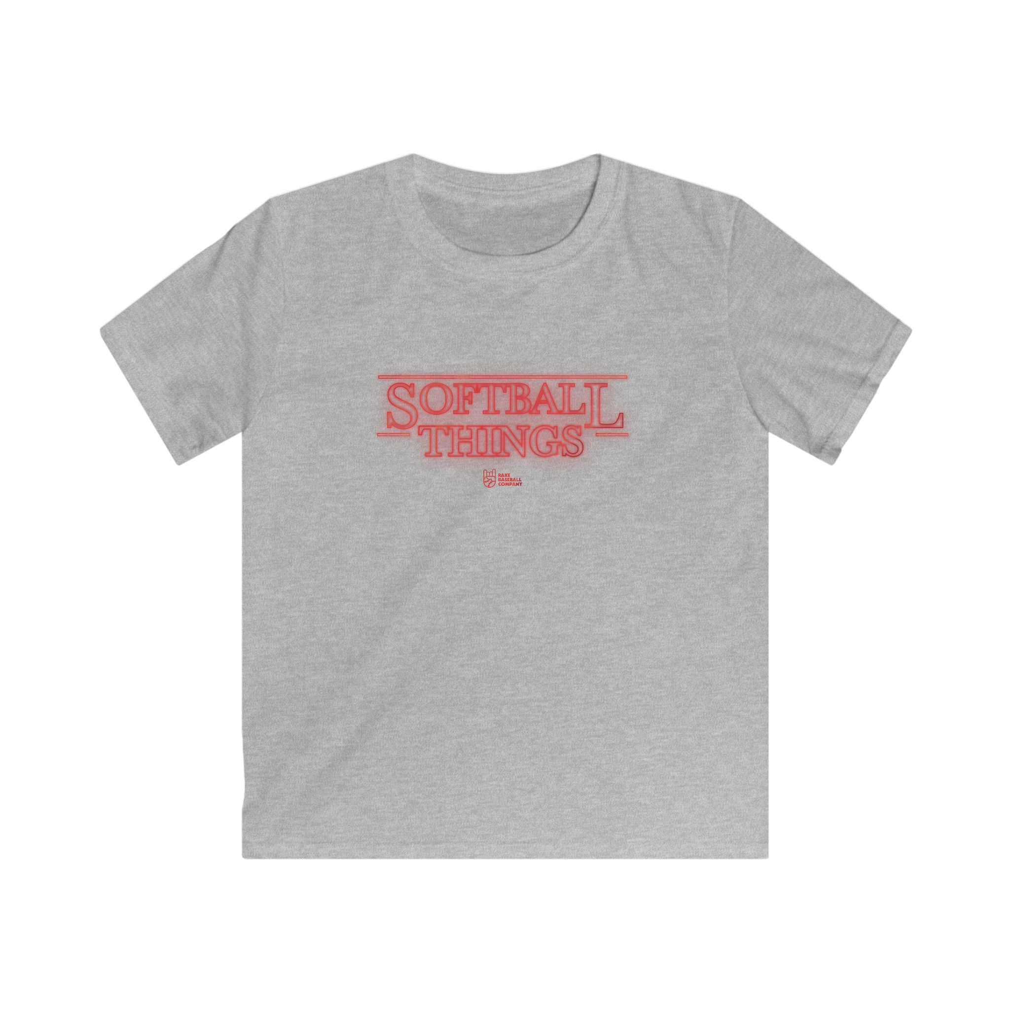 Kids Softball Things Tee - Rake Baseball Company - RAKE BASEBALL | BASEBALL T-SHIRT | BASEBALL CLOTHING | GOOD VIBES ONLY