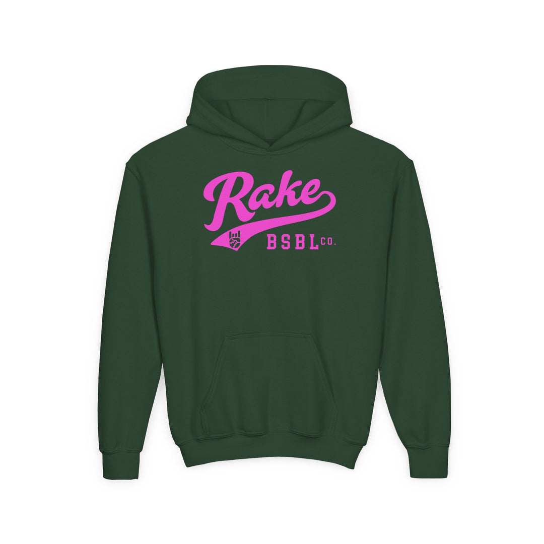Kids Rake Script (Pink) Hoodie