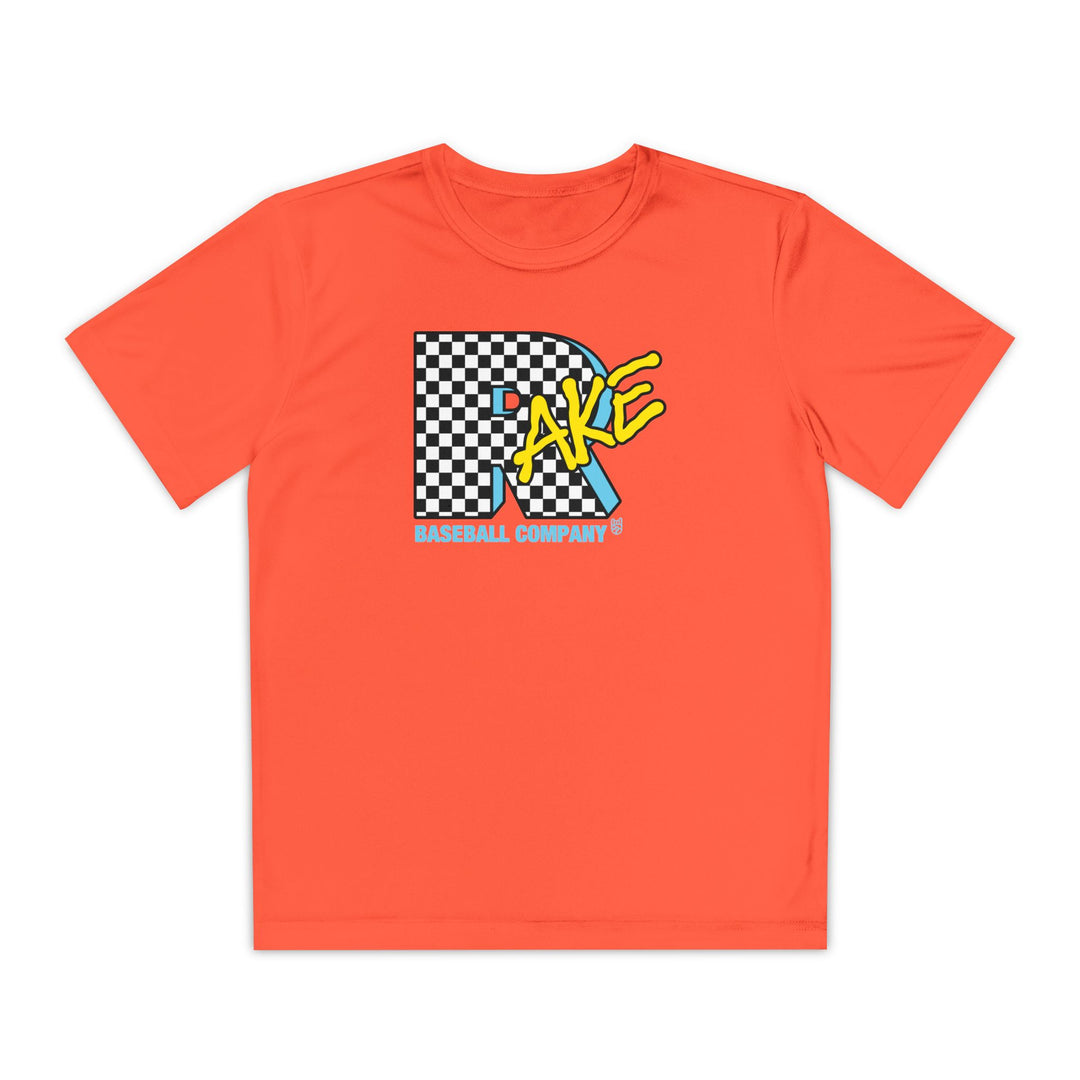 Kids Rake TV Dry Fit Tee - Rake Baseball Company - RAKE BASEBALL | BASEBALL T-SHIRT | BASEBALL CLOTHING | GOOD VIBES ONLY